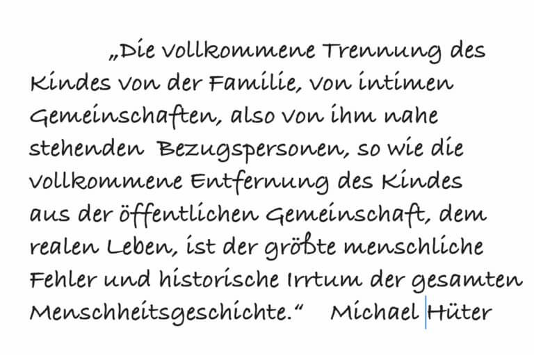 Evolution durch Liebe” vom Kindheitsforscher Michael Hüter