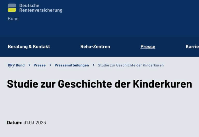 DRV und drei Wohlfahrtsverbände beauftragen Studie zu Kinderverschickungen 1945 bis 1989