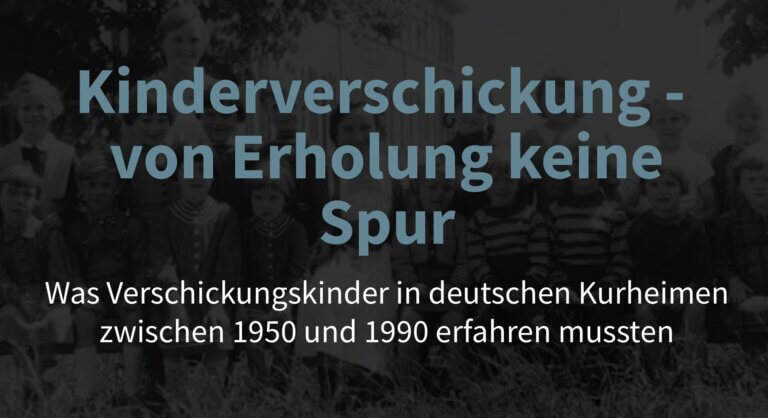 Kinderverschickung – von Erholung keine Spur – Uni Tübingen