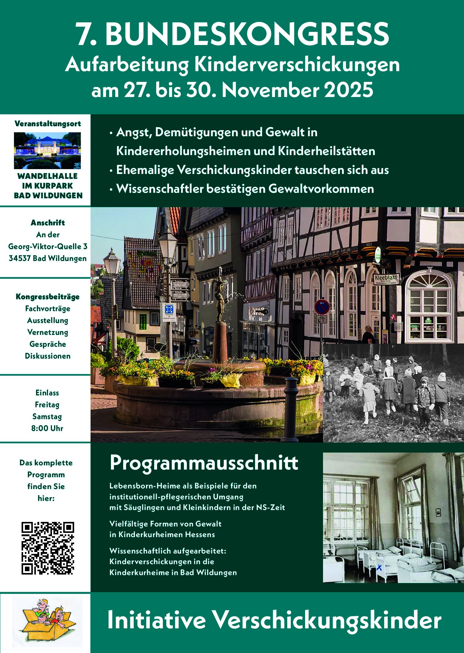 Pressemitteilung zum Bundeskongress „Aufarbeitung Kinderverschickung tut Not!“ in Bad Wildungen 2025