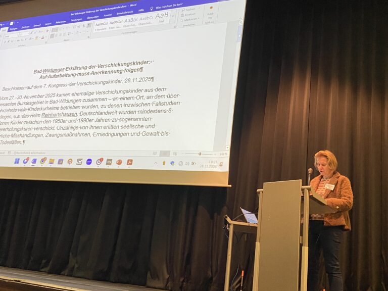 Bad Wildunger Erklärung der Verschickungskinder – 2025