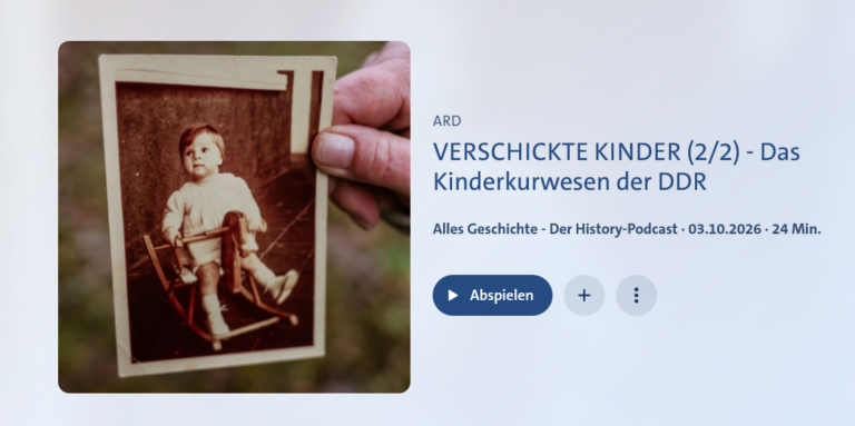 Podcast über Verschickungs- und Kurkinder-Elend