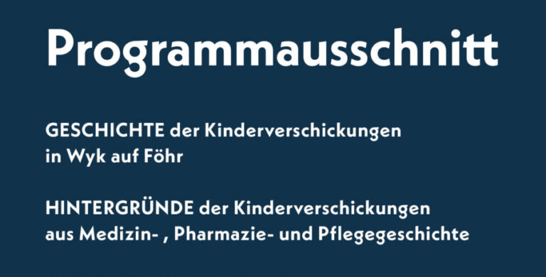 Programm des 8. Bundeskongresses: „Das Elend der Verschickungskinder“ in Wyk auf Föhr